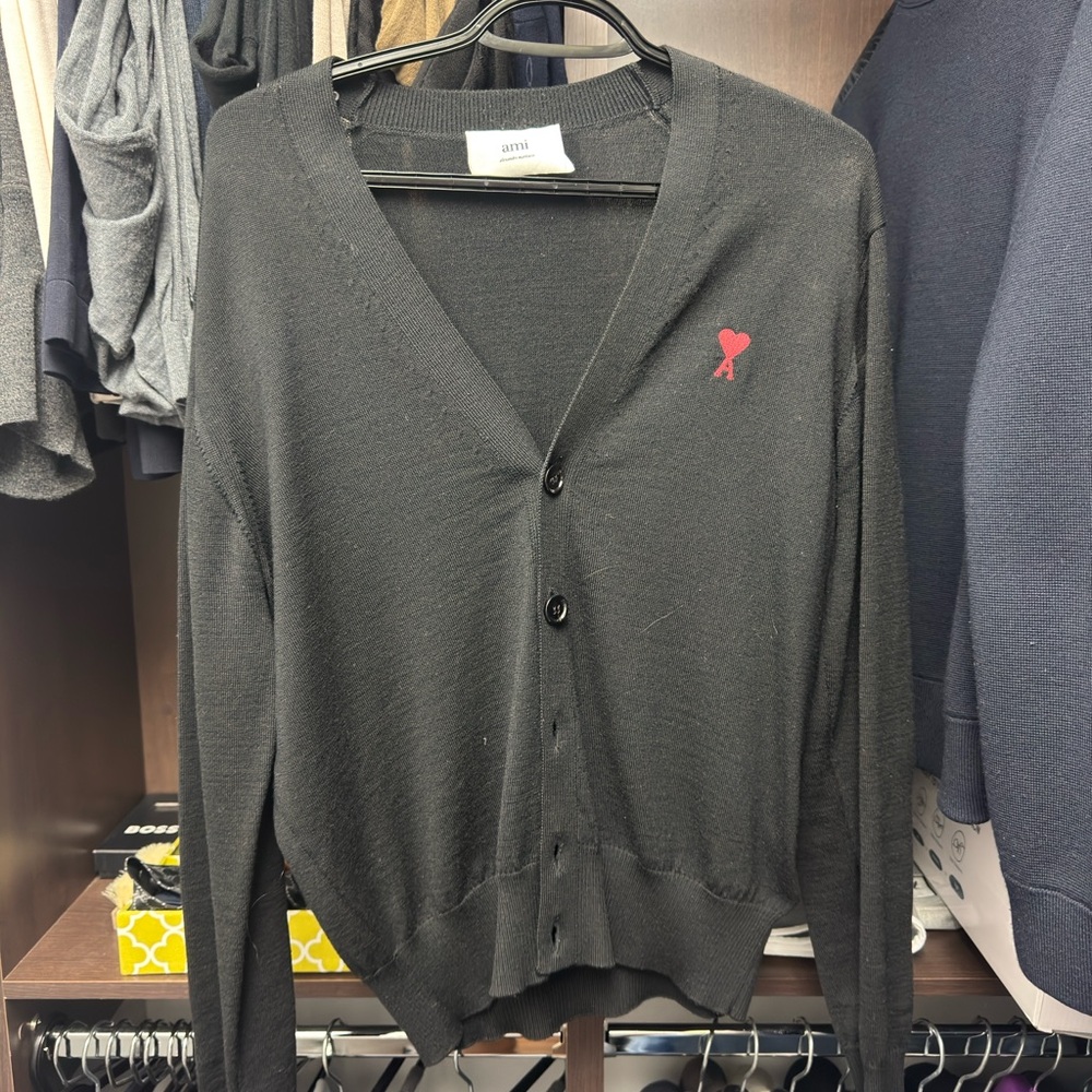 Ami Paris Black Cardigan - Picture 2 of 4